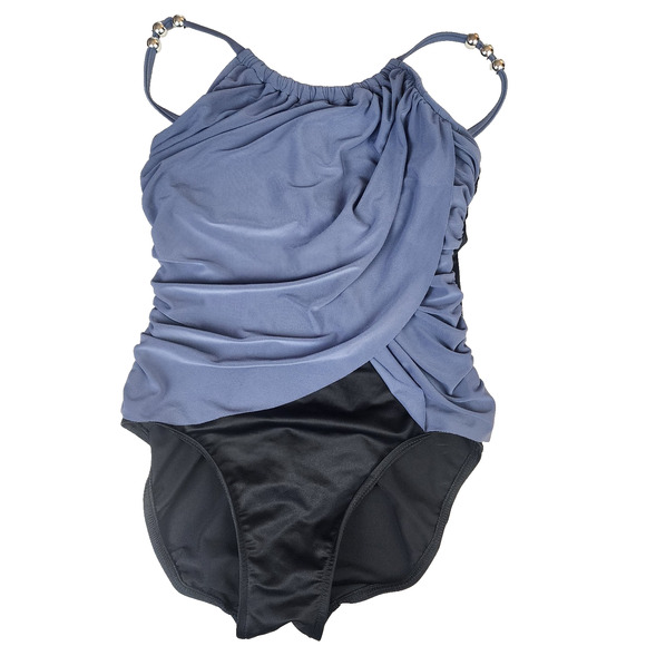 Magicsuit By Miraclesuit One Piece Lisa Bathing Suit Size 6 Underwire Ruched Gry - Picture 1 of 7